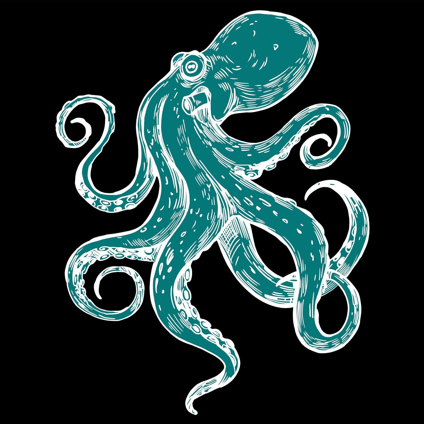 3 Neon Octopus