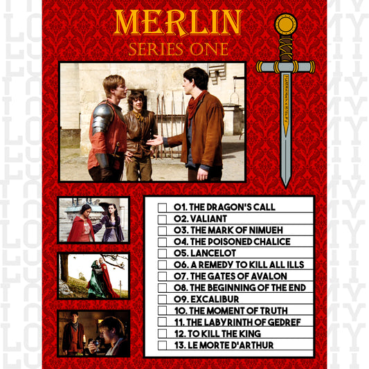 Merlin Episode Sheets, Complete Series