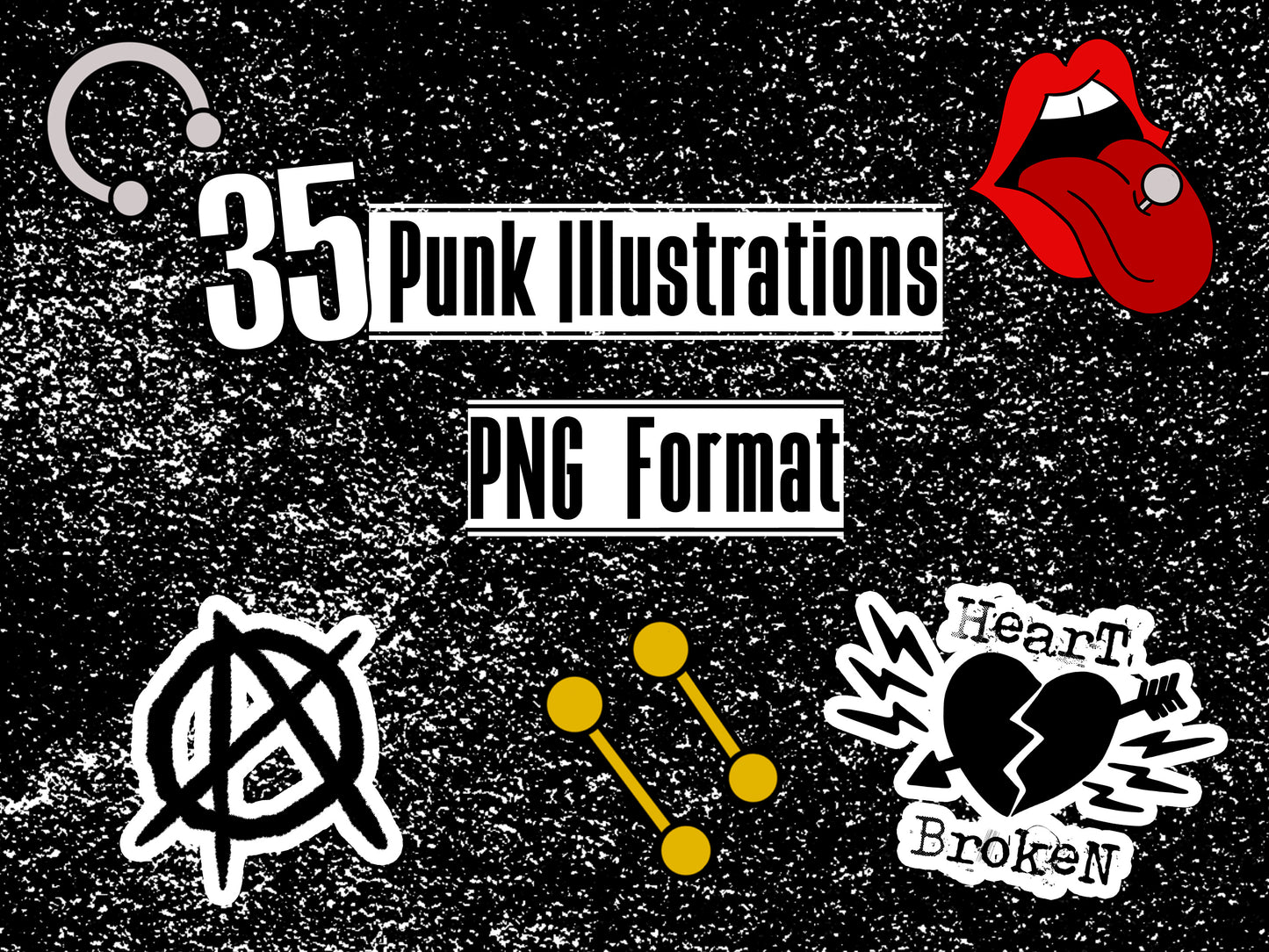 35 Punk/Emo Illustrations