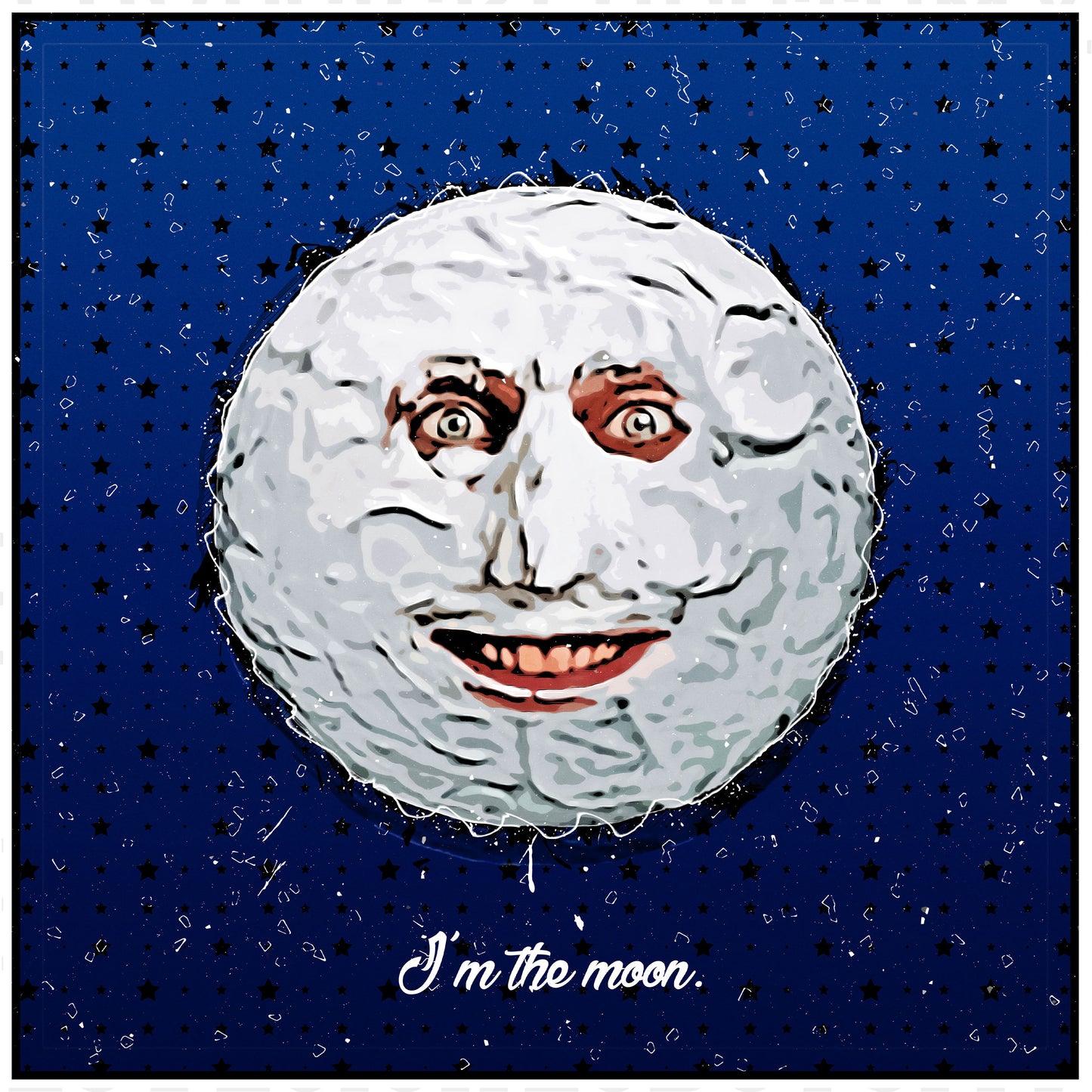 “The Mighty Boosh” Moon Art Print