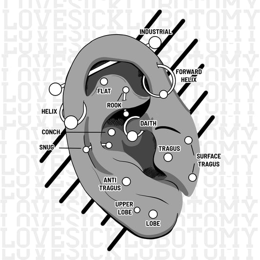 Ear Piercing Chart (Transparent Resource)